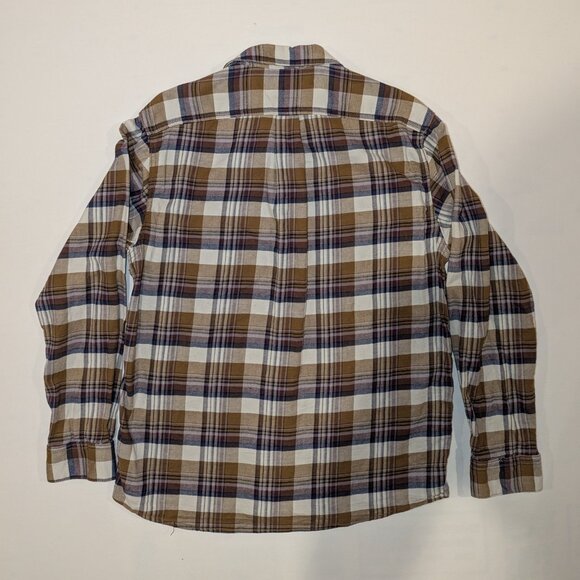 Lee Mens Long Sleeve Button Up Shirt Flannel M Cotton Multi-Color Plaid Like New - Picture 3 of 7